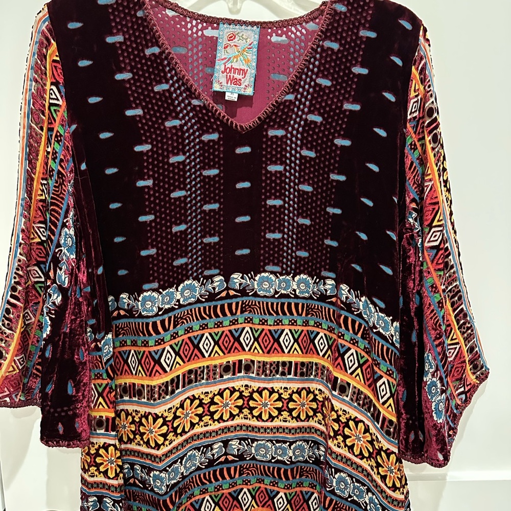 Johnny Was Multicolor Bohemian Women's Top